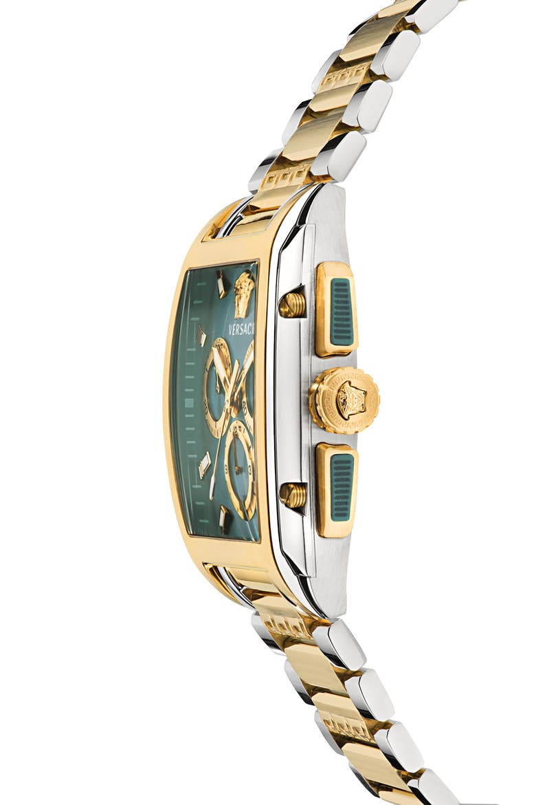 Dominus Chronograph Bracelet Watch, 42mm x 50mm, Alternate, color, TWO TONE