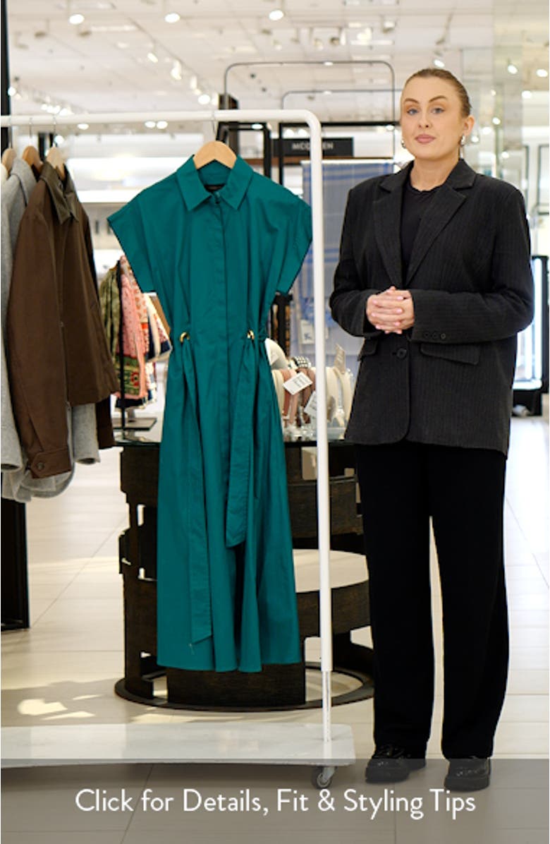 Cotton Midi Shirtdress, sales video thumbnail