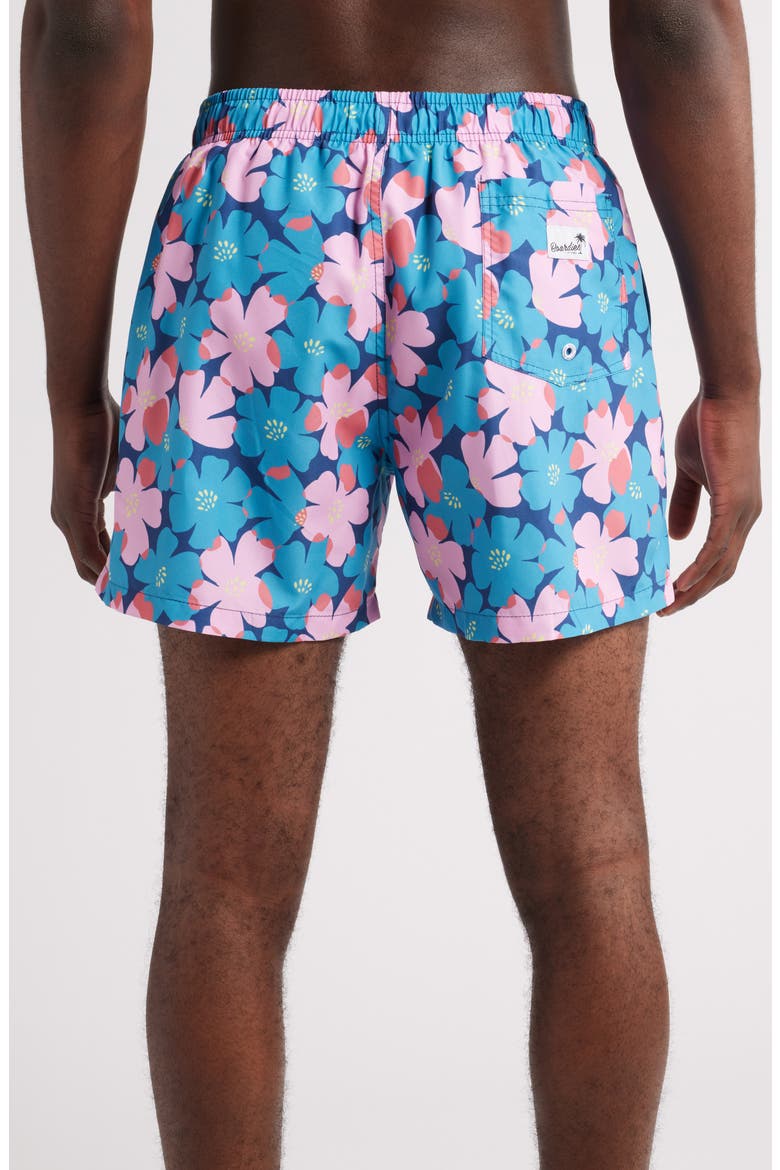 Floral Swim Trunks, Alternate, color, BLUE MULTI
