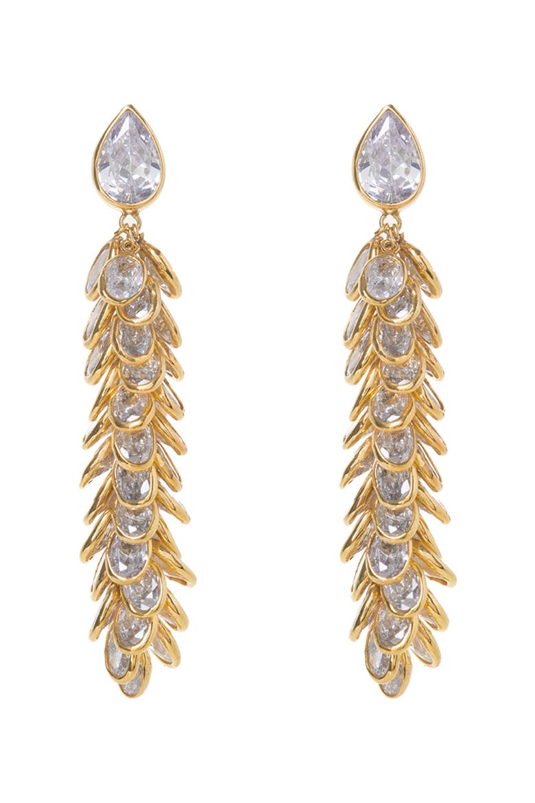 Crystal Long Drops, Main, color, Gold