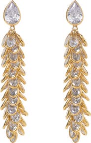 Freya Rose Crystal Long Drops