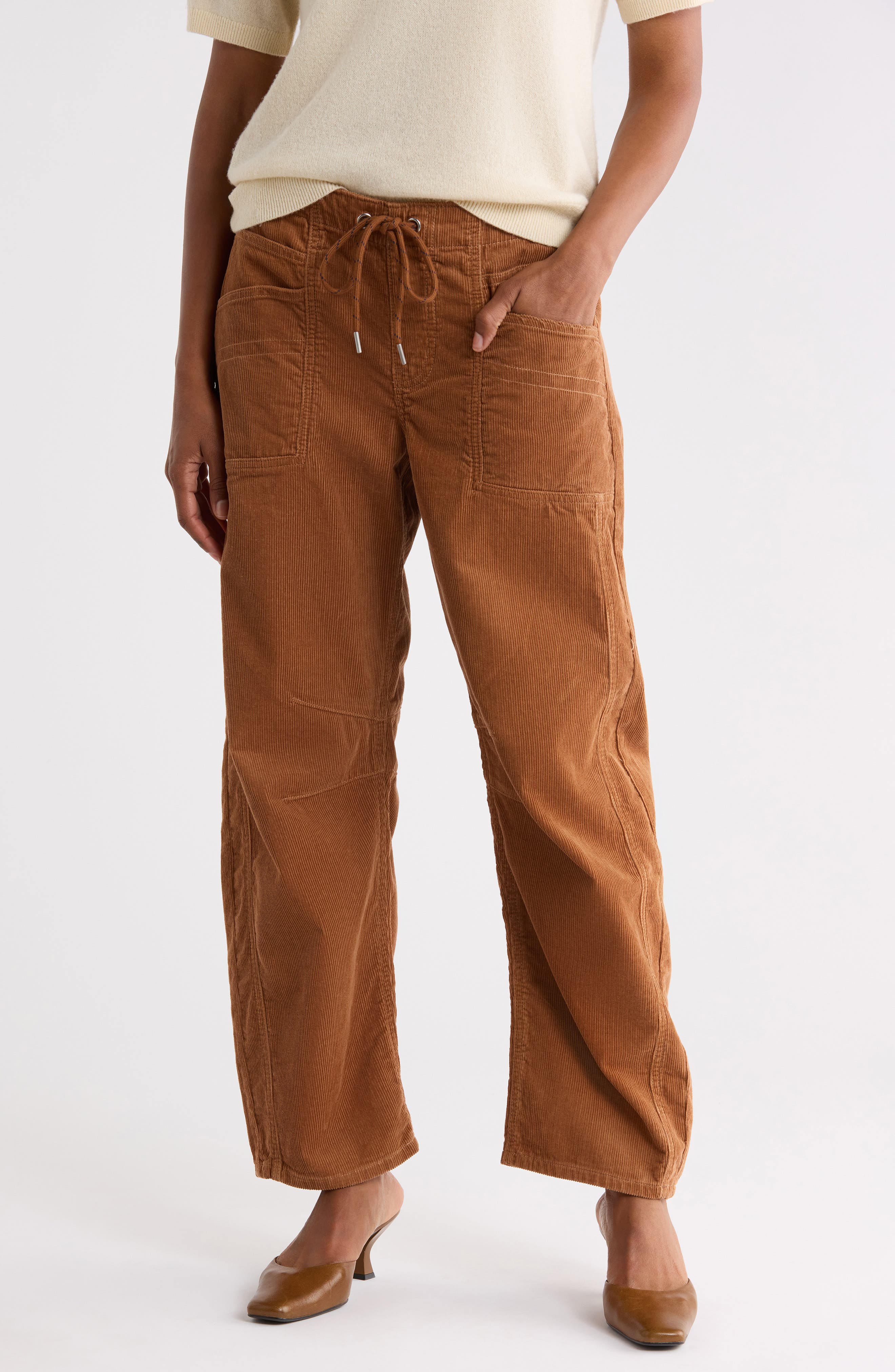The Arc Corduroy Barrel Leg Pants