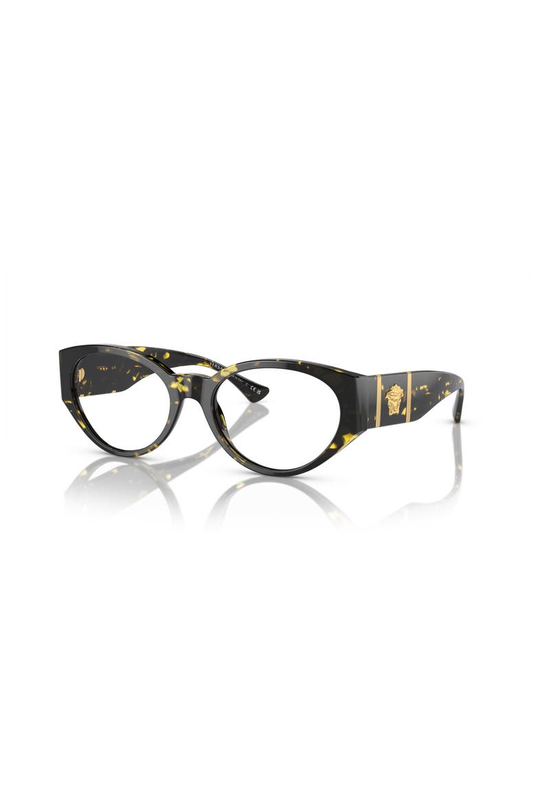 52mm Oval optical glasses, Main, color, Tortoise