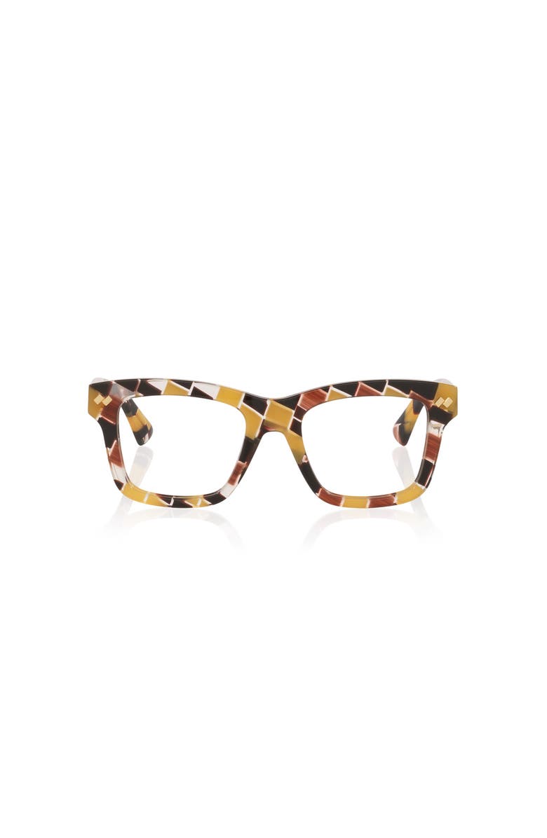Bottega Veneta 51mm Rectangle optical glasses, Alternate, color, Multicolor