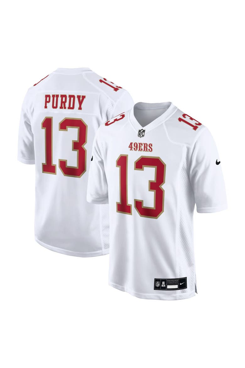 Men's Nike Brock Purdy Tundra White San Francisco 49ers Fashion Game Jersey, Main, color, White