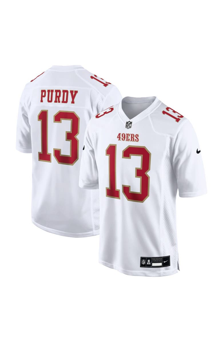 Nike Men's Nike Brock Purdy Tundra White San Francisco 49ers Fashion Game Jersey, Main, color, White