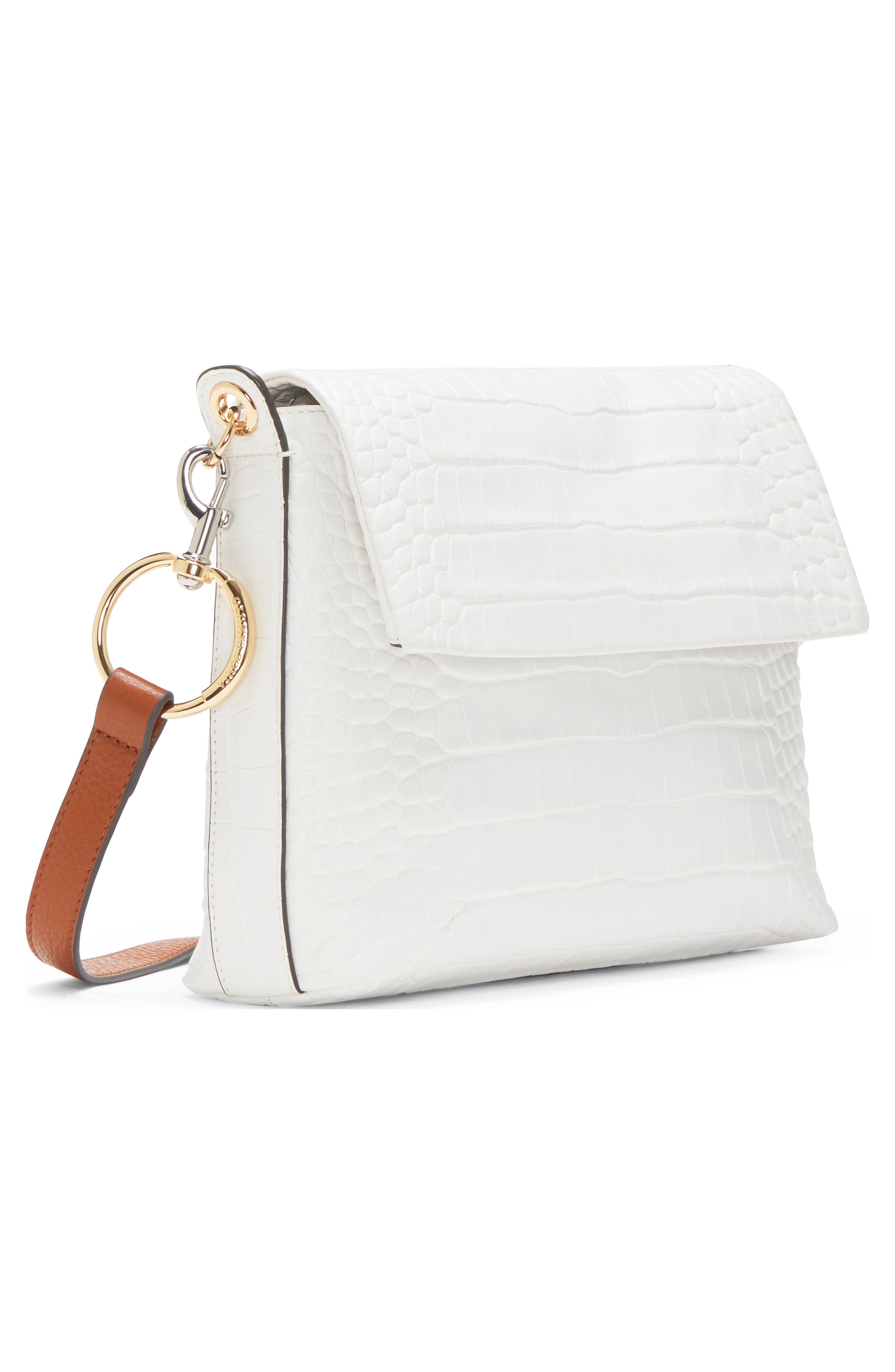 Palo Leather Crossbody Bag, Alternate, color, RADIANT WHITE