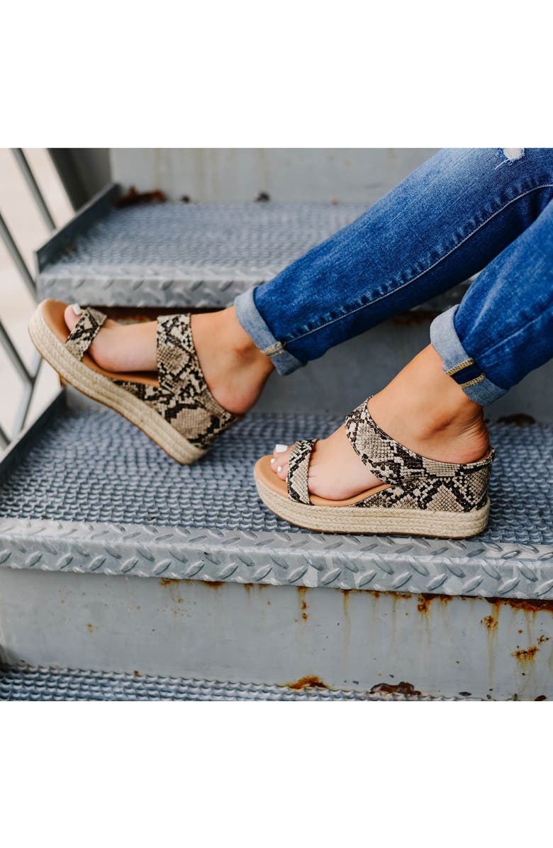 Journee Collection Alissa Espadrille Platform Slide Sandal, Alternate, color,