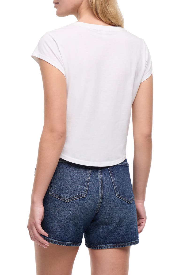 Lina Extra Spicy Embroidered T-Shirt, Alternate, color, SNOW WHITE