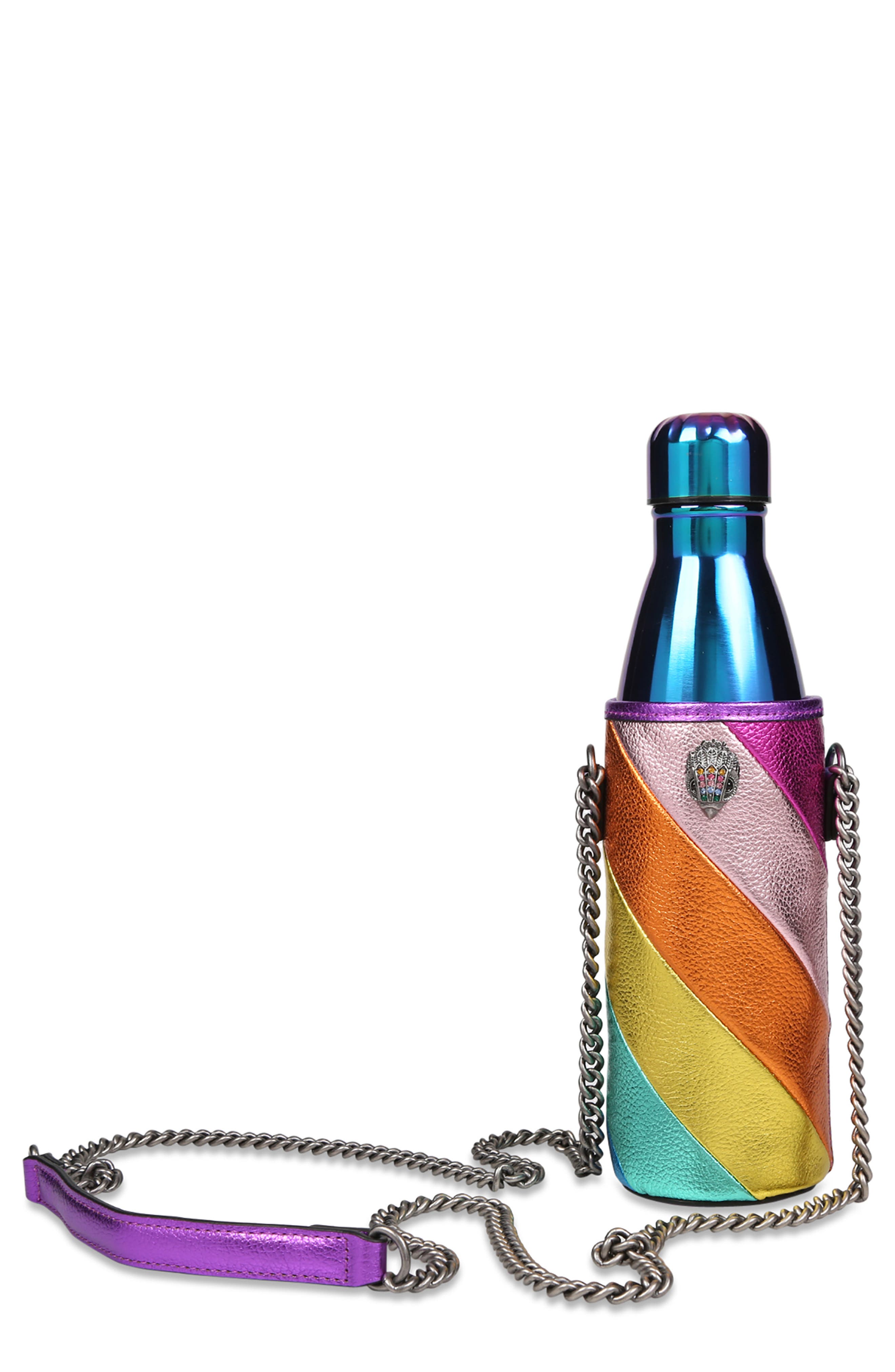 Kurt Geiger London Rainbow Shop The Quench Rainbow Water Bottle & Holder, Main, color, 