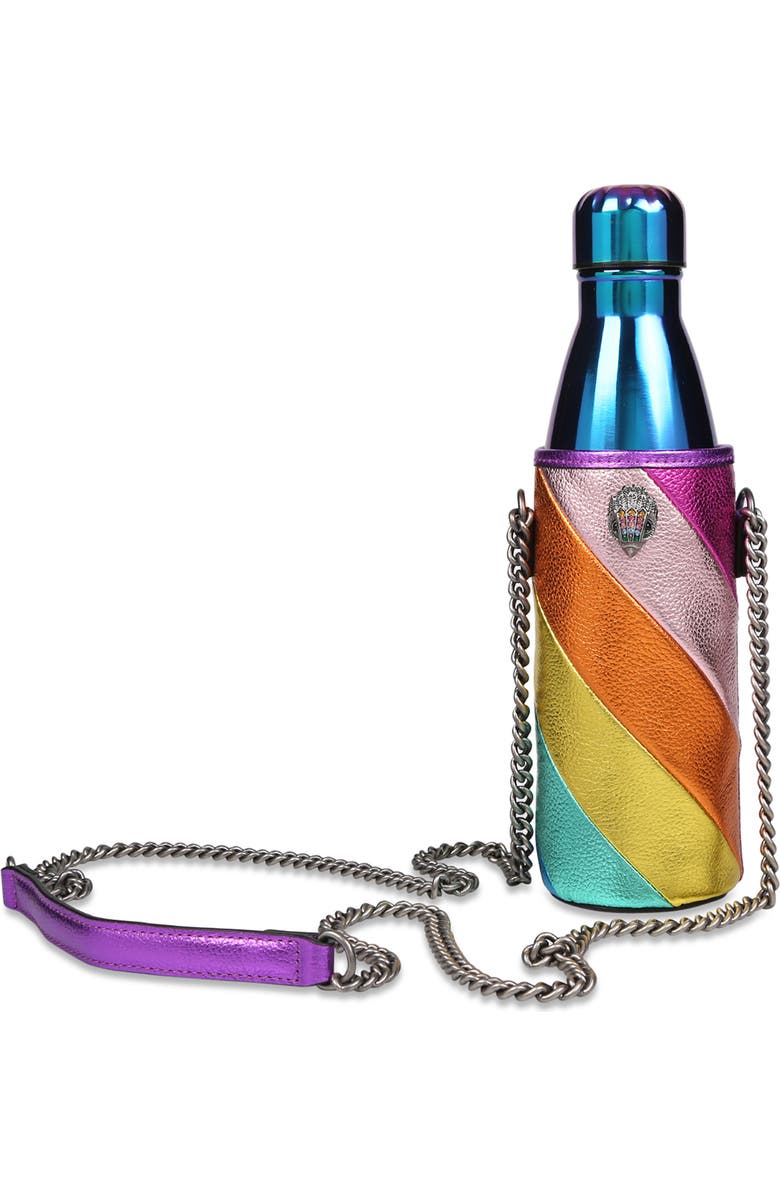 Kurt Geiger London Rainbow Shop The Quench Rainbow Water Bottle & Holder, Main, color,