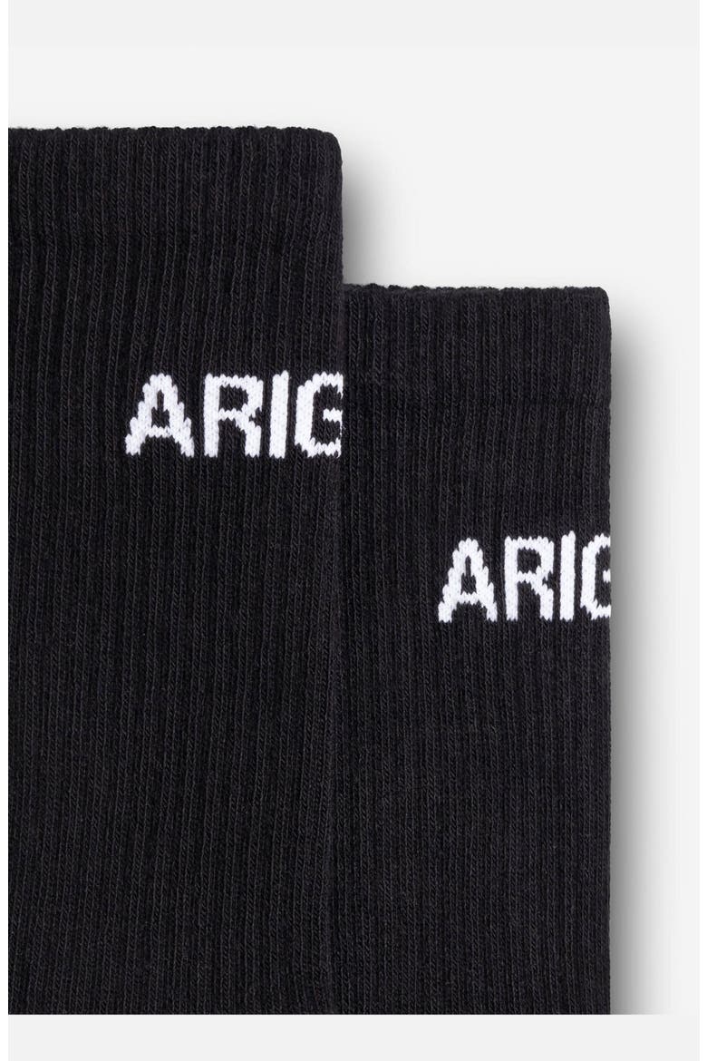 Arigato Logo Tube Socks, Alternate, color, Black