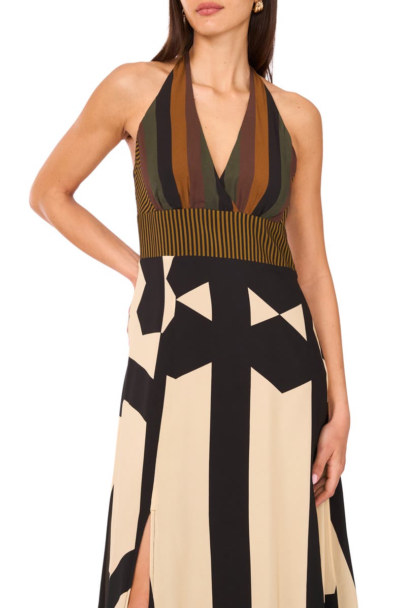 Vince Camuto Barback Print Sleeveless Maxi Dress, Alternate, color, 