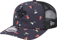 New Era Men's New Era  Navy/Black New Orleans Saints Adventure Drinks Pattern 9SEVENTY Stretch-Snap Hat