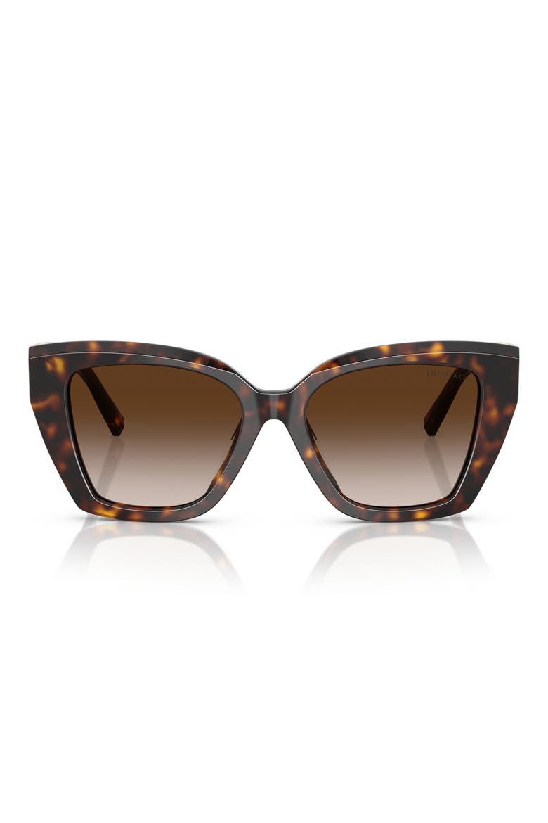52mm Gradient Square Sunglasses, Main, color, HAVANA / BROWN GRADIENT