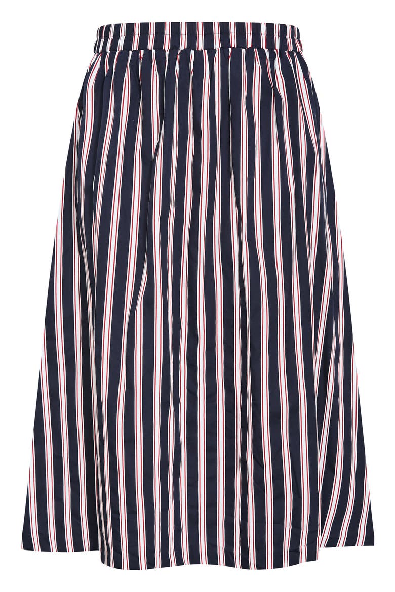 Floral Print Maxi Skirt, Alternate, color, NAVY SIENNA