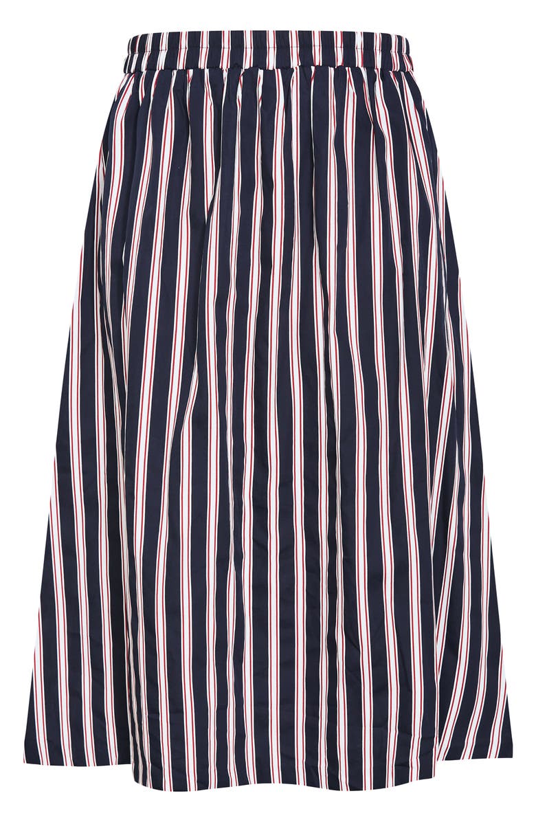 City Chic Floral Print Maxi Skirt, Alternate, color, Navy Sienna