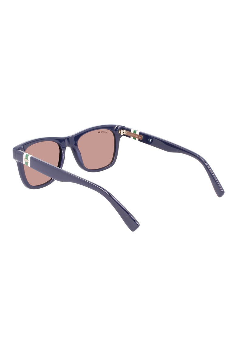 52mm Modified Rectangular Sunglasses, Alternate, color, BLUE
