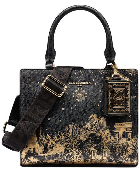 Printed Paris Crossbody
