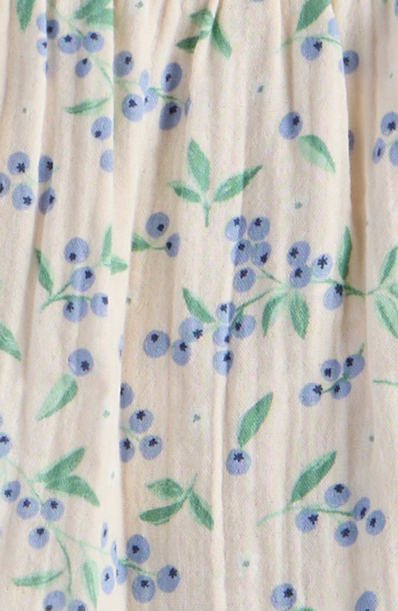 Nordstrom Cotton Mixed Print Top & Shorts Set, Alternate, color, Pink Heaven Blueberry Floral