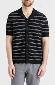 Hunter Truman Short Sleeve Knit Sweater Cardigan