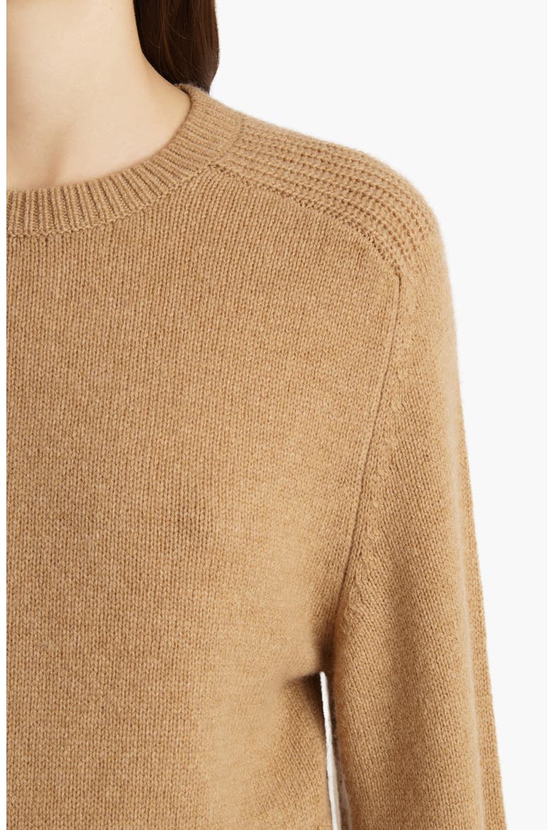 Masie Stretch Wool & Cashmere Sweater, Alternate, color, CAMEL