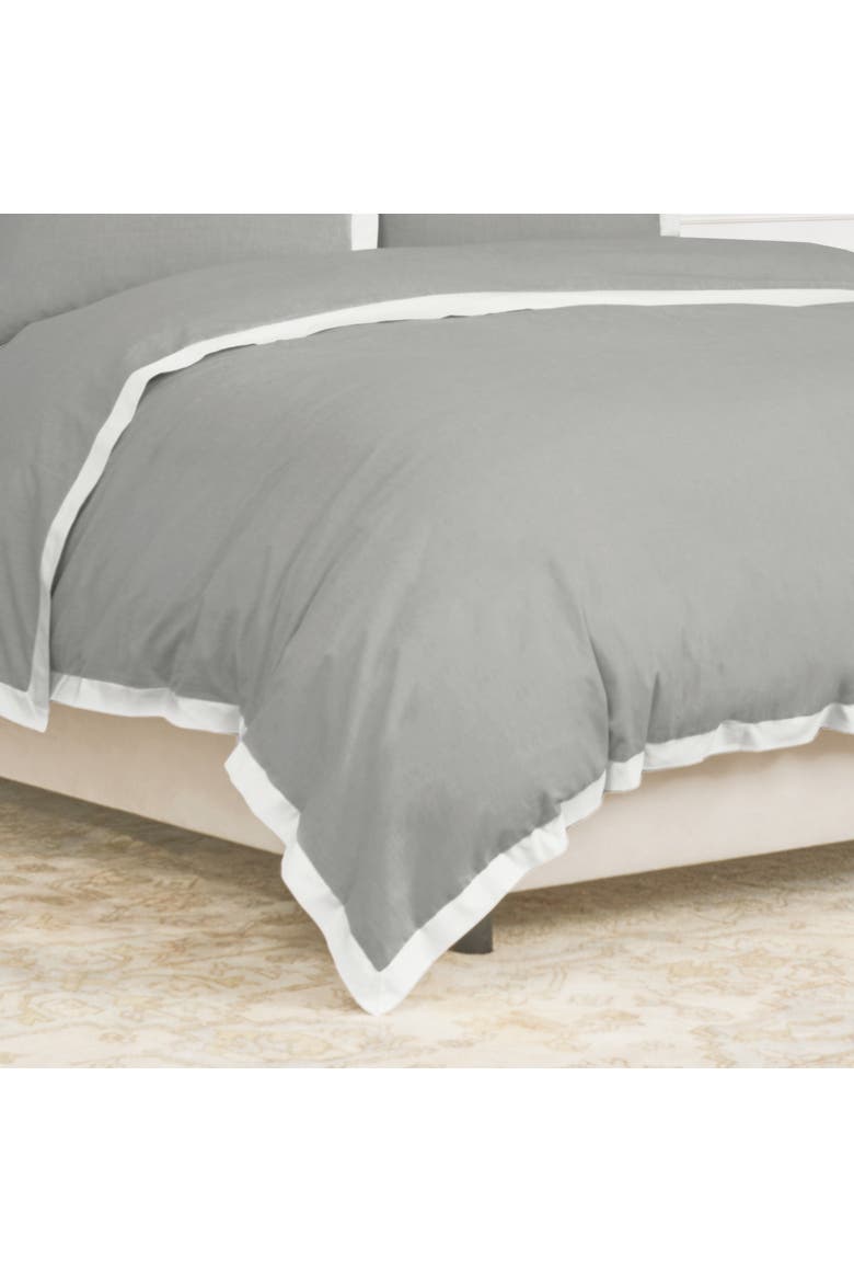 Digby Pewter 100% Cotton Standard Sham 20" x 26", Alternate, color, Grey