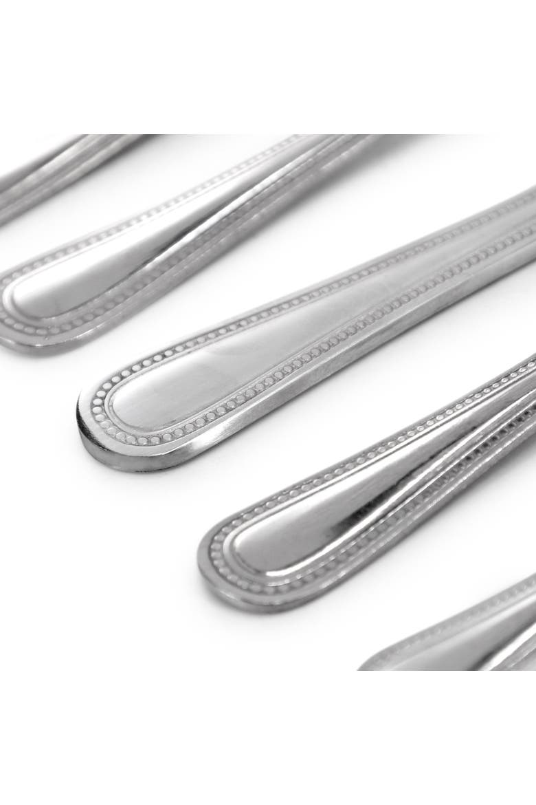 87 Piece Stainless Steel Flatware and Serving Set, Alternate, color, Silver