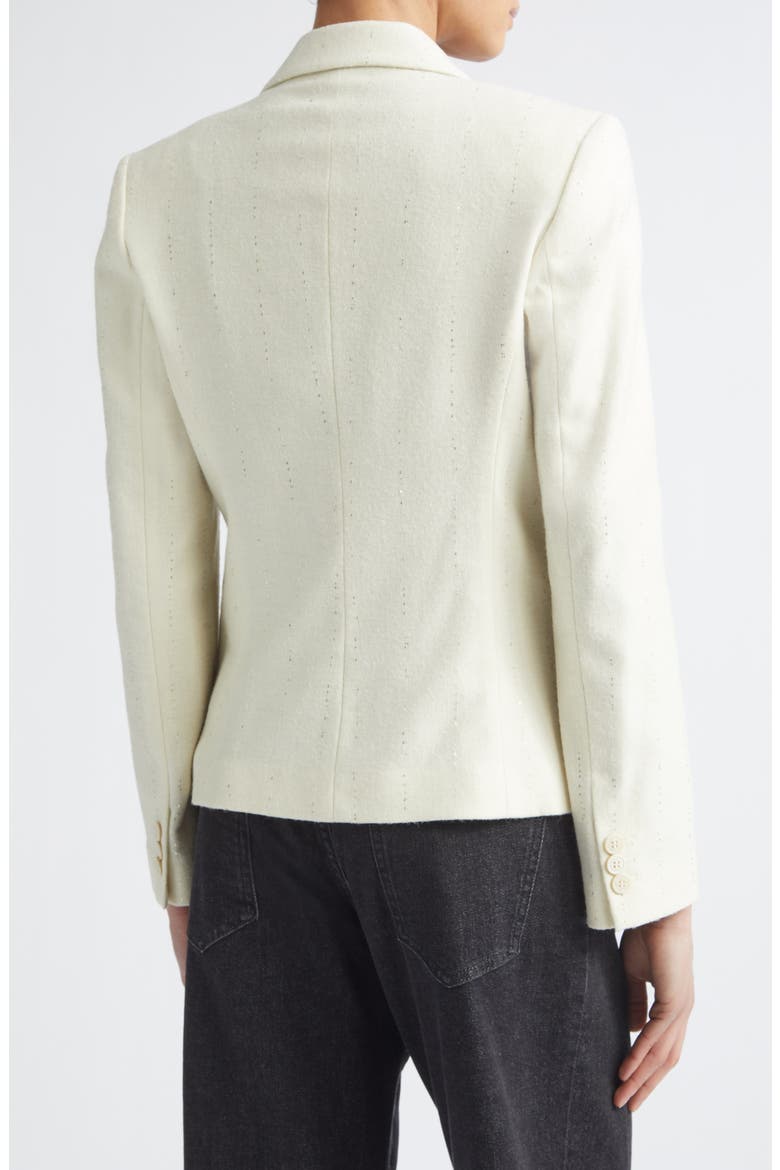 Sequin Detail Alpaca Blend Blazer, Alternate, color, CREAM