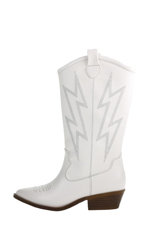 Dirty Laundry Josea Cowboy Boot In White