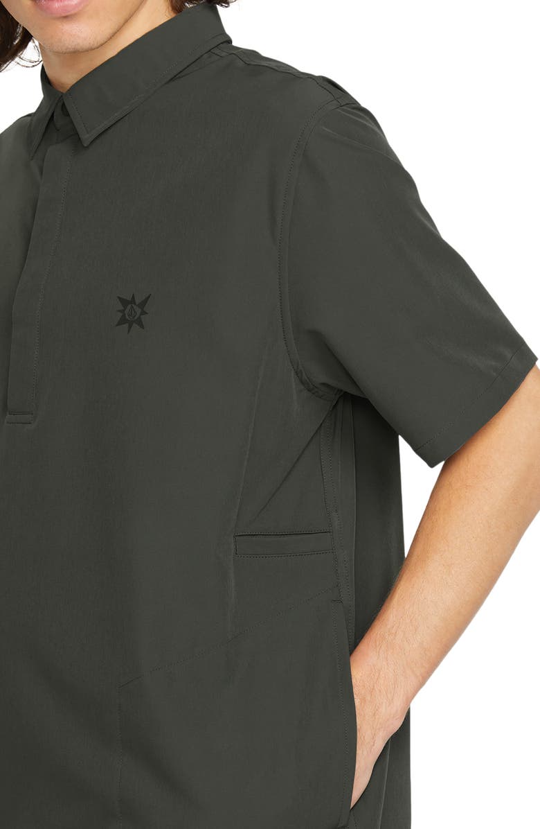 Volcom TT Sense Half Zip Popover Shirt, Alternate, color, 