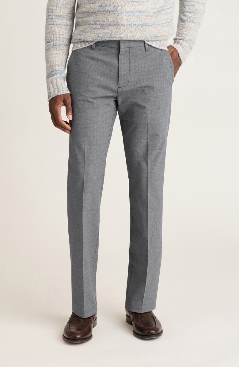 Bonobos Weekday Warrior Stretch Cotton Dress Pants, Main, color, Monday Grey Check Heather