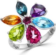 EFFY Sterling Silver Semiprecious Gemstone Flower Ring