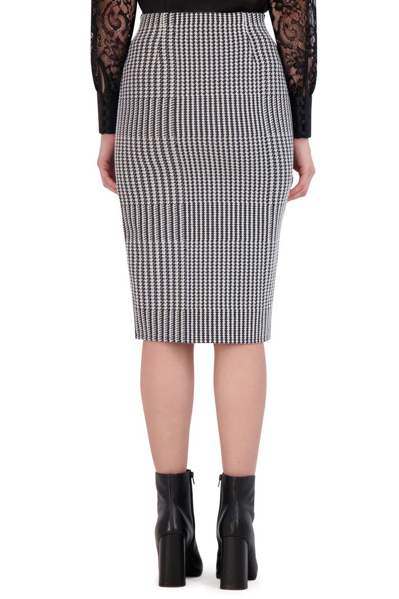 Front Slit Pencil Skirt, Alternate, color, BLACK/ WHITE
