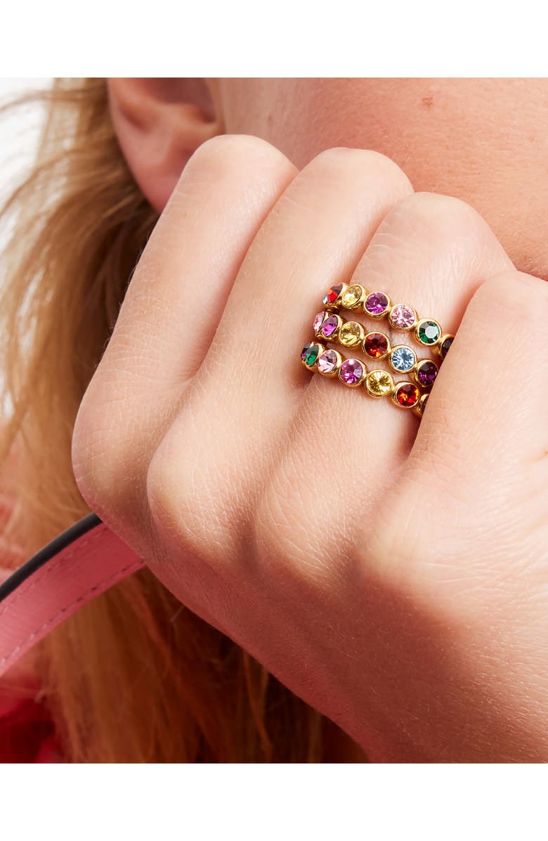 Kate Spade New York on the dot set of three stacking rings, Alternate, color, 
