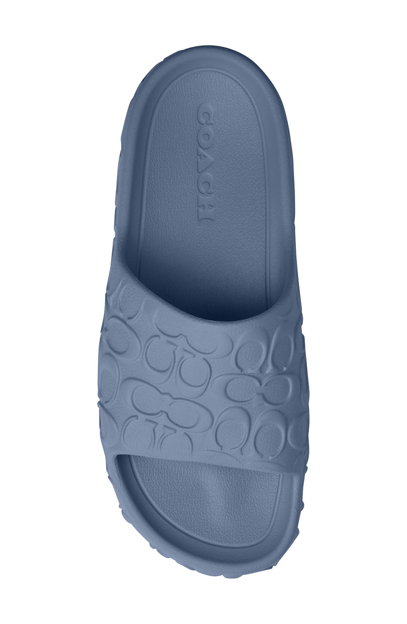 COACH Bay Slide Sandal, Alternate, color, Light Denim