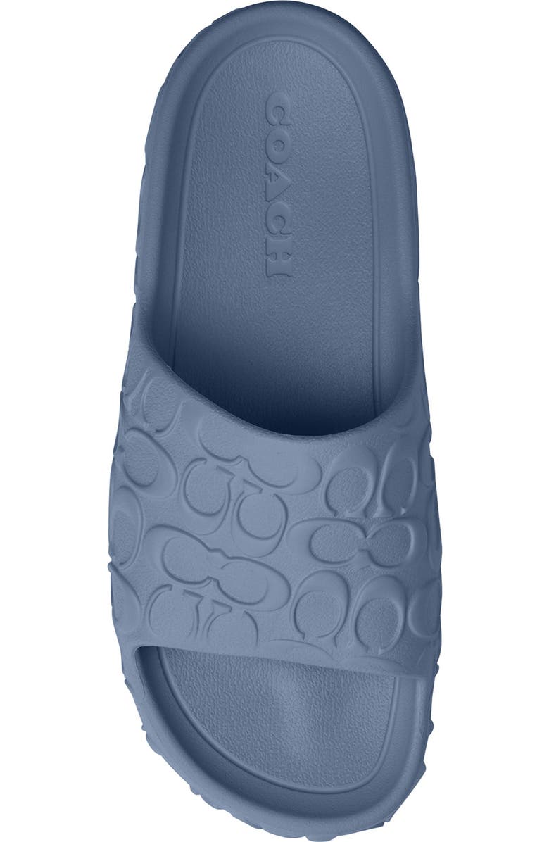 COACH Bay Slide Sandal, Alternate, color, Light Denim