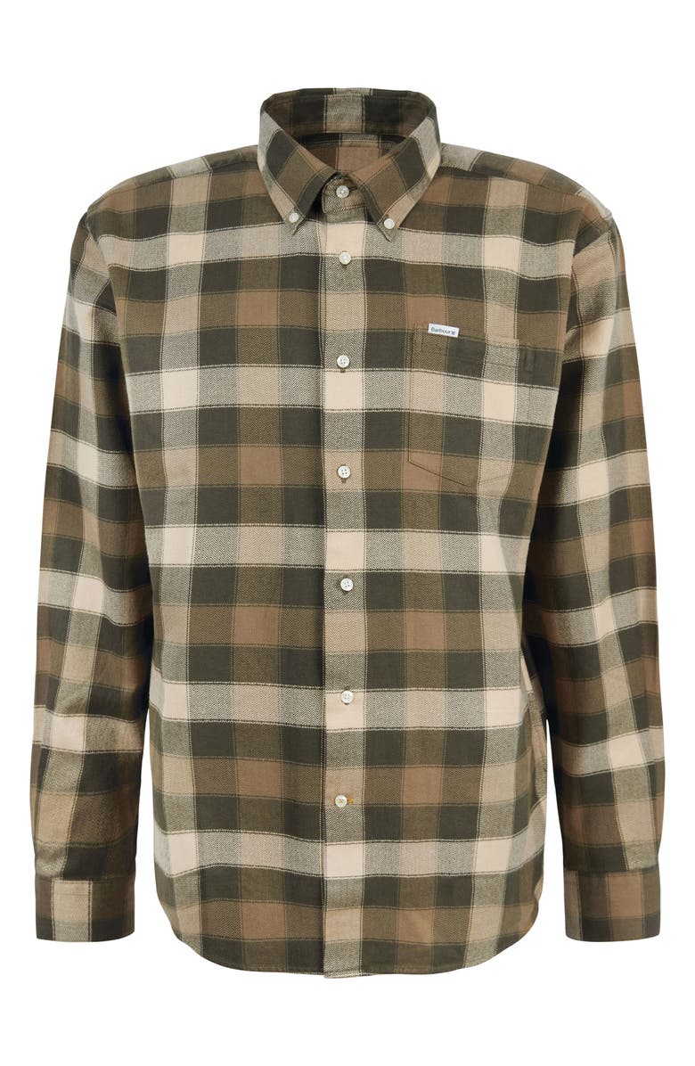 Barbour Damfield Plaid Cotton Button-Up Shirt, Alternate, color,
