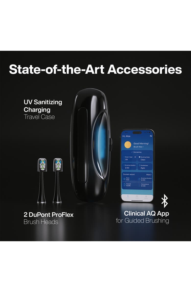 AQUASONIC Clinical AQ Ultra-Whitening Toothbrush, Alternate, color, Black