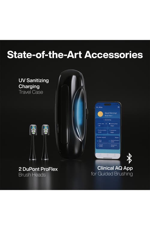 Aquasonic Clinical Aq Ultra-whitening Toothbrush In Black