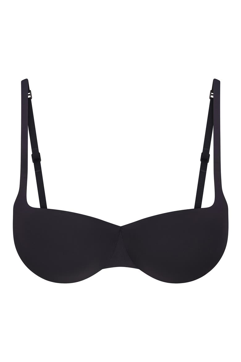 Ultimate Push-Up Balconette Bra, Alternate, color, ONYX