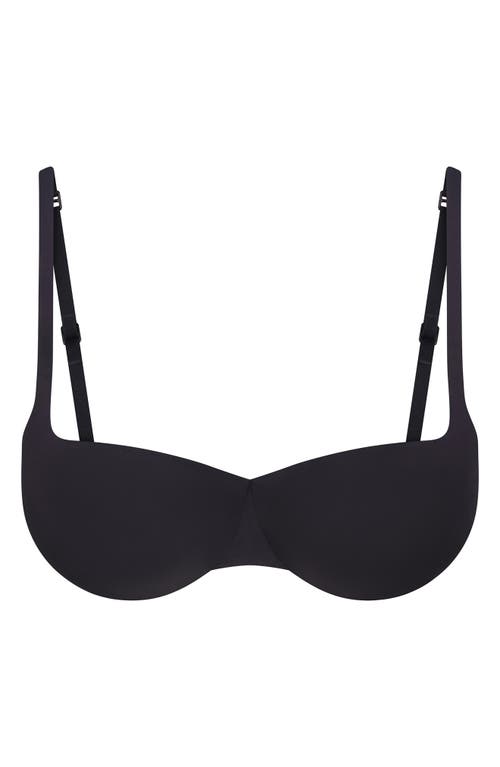 Skims Ultimate Push-up Balconette Bra In Onyx