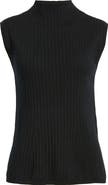 Anne Klein Sleeveless Wool Mock Neck Sweater