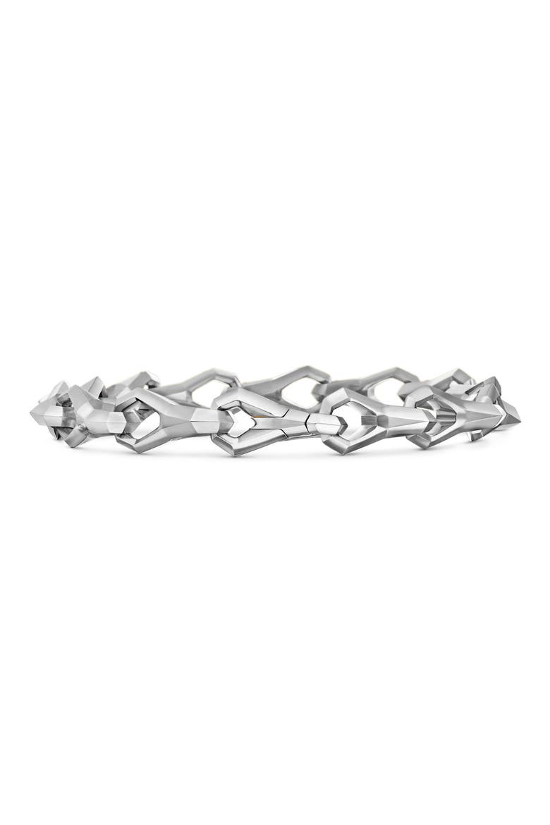 Faceted Link Bracelet; 9mm, Alternate, color, STERLING SILVER
