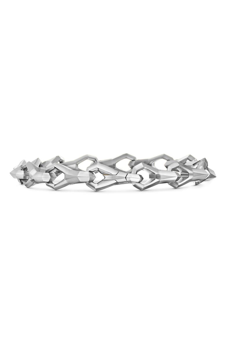 David Yurman Faceted Link Bracelet; 9mm, Alternate, color, Sterling Silver