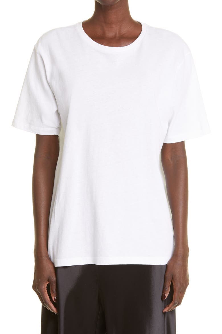 Mae Cotton T-Shirt, Main, color, WHITE