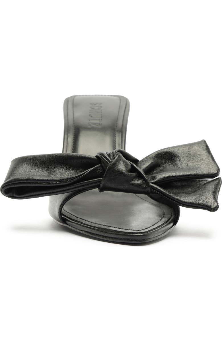 Schutz Elodie Bow Sandal, Alternate, color, Black