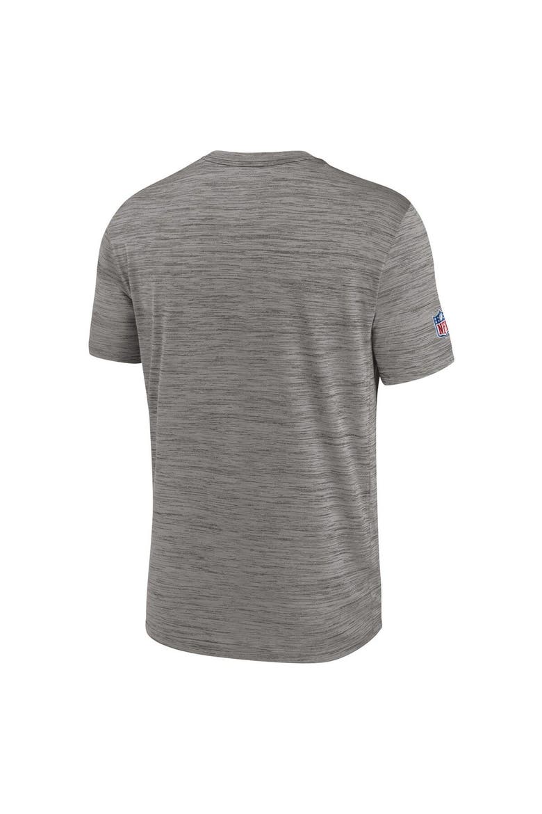 Men's Nike Heather Charcoal Tampa Bay Buccaneers Throwback Sideline Performance T-Shirt, Alternate, color, Heather Charcoal