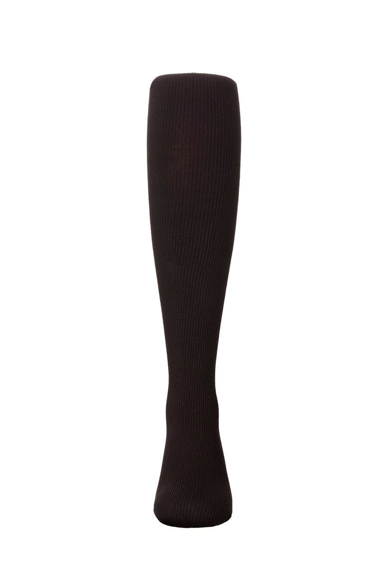 Kid's Ribbed Supreme Cotton Blend Non-Pilling Tights, Alternate, color, Black