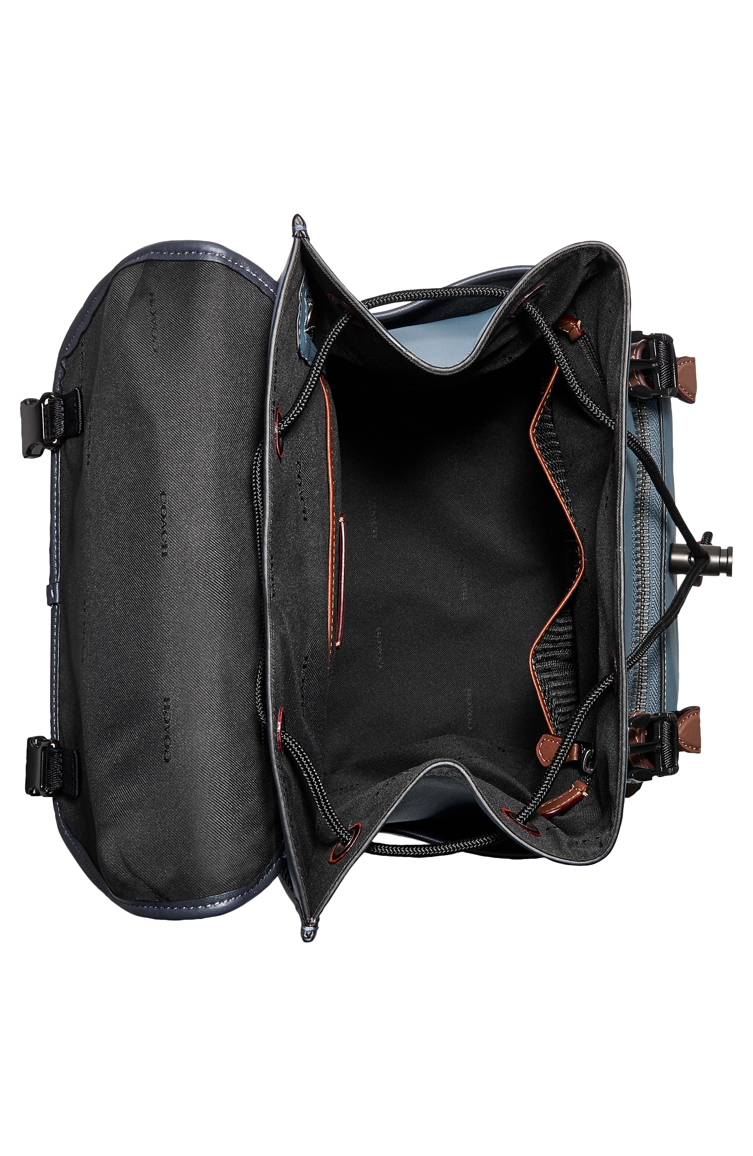 COACH League Colorblock Leather Backpack, Alternate, color, 